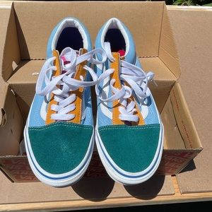 NEW Vans - Multi-bright Colorblock Old Skool - Mens 6/Womens 7.5